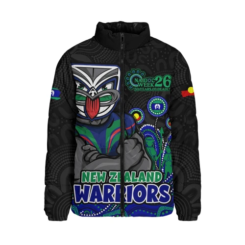 New Zealand Warriors Padded Jacket NAIDOC Week Strength Of Sacred Spirit