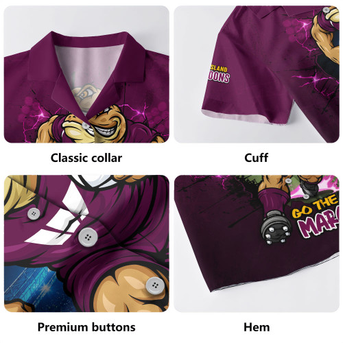 Queensland Maroons Hawaiian Shirt Game Day Warrior Battle Spirit
