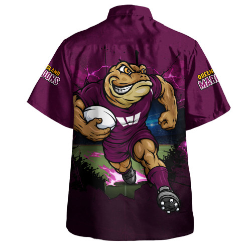 Queensland Maroons Hawaiian Shirt Game Day Warrior Battle Spirit