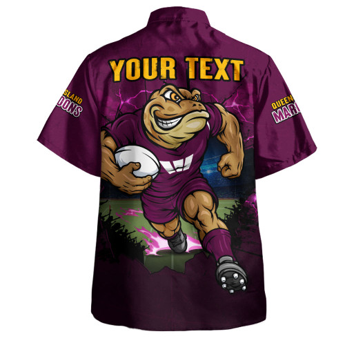 Queensland Maroons Hawaiian Shirt Game Day Warrior Battle Spirit