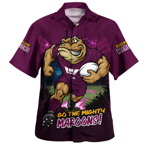 Queensland Maroons Hawaiian Shirt Game Day Warrior Battle Spirit