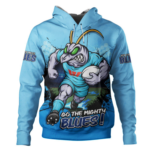 New South Wales Blues Hoodie Game Day Warrior Battle Spirit