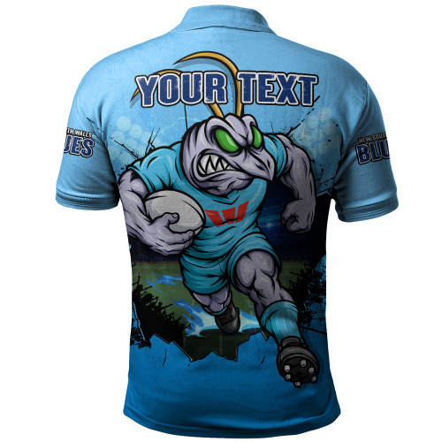 New South Wales Blues Polo Shirt Game Day Warrior Battle Spirit