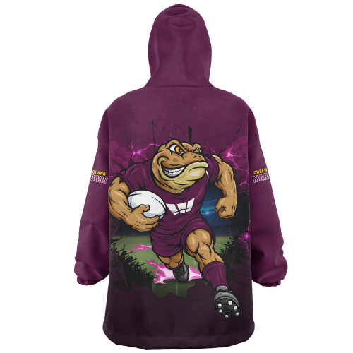 Queensland Maroons Snug Hoodie Game Day Warrior Battle Spirit
