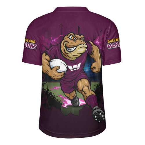 Queensland Maroons Rugby Jersey Game Day Warrior Battle Spirit