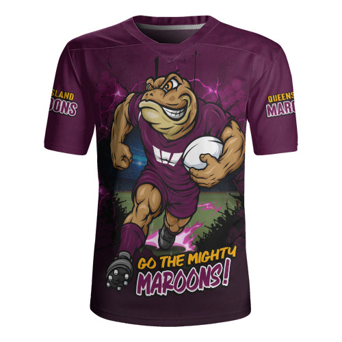 Queensland Maroons Rugby Jersey Game Day Warrior Battle Spirit