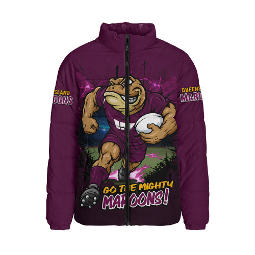 Queensland Maroons Padded Jacket Game Day Warrior Battle Spirit