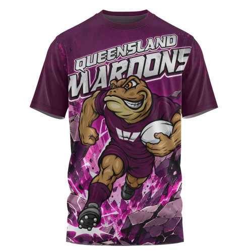Queensland Maroons T-Shirt Origin Power Breakthrough Rise