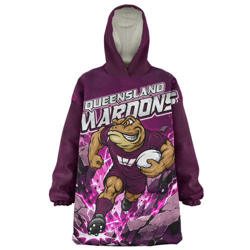 Queensland Maroons Snug Hoodie Origin Power Breakthrough Rise