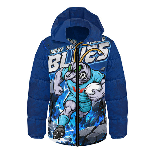 New South Wales Blues Hooded Padded Jacket Origin Power Breakthrough Rise