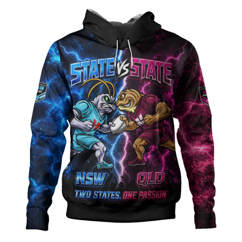 New South Wales Blues Hoodie Two States One Passion Game Day