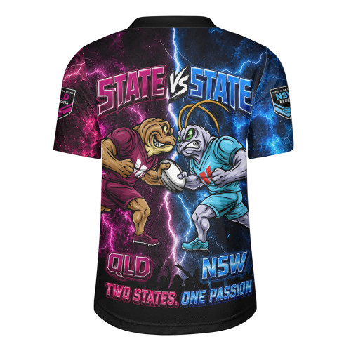 New South Wales Blues Rugby Jersey Two States One Passion Game Day