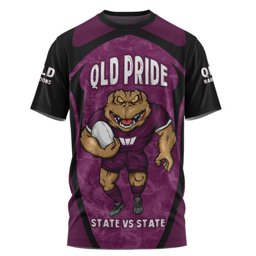 Queensland Maroons T-Shirt State Vs State Pride Battle