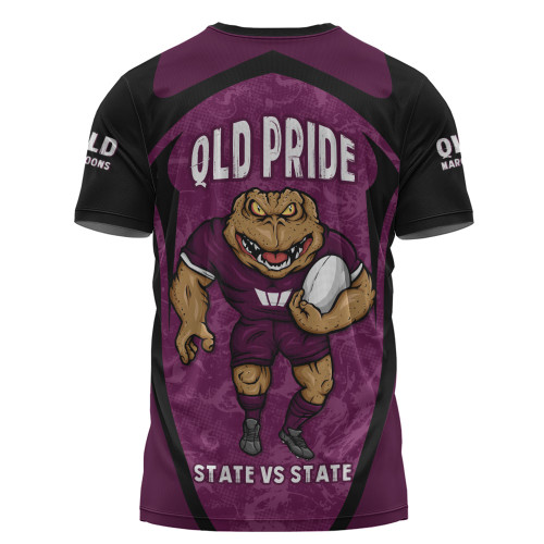Queensland Maroons T-Shirt State Vs State Pride Battle