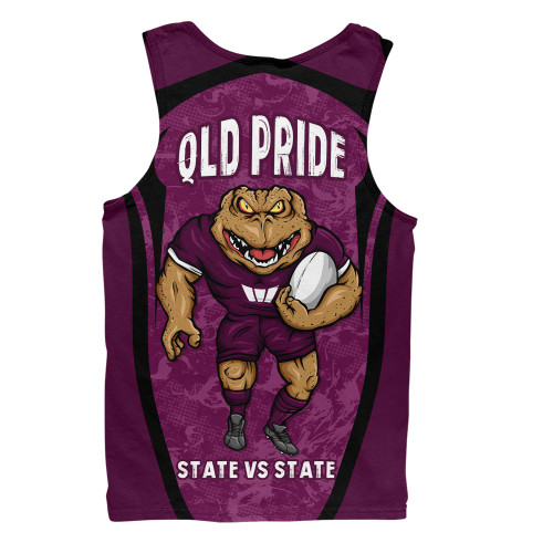 Queensland Maroons Men Singlet State Vs State Pride Battle