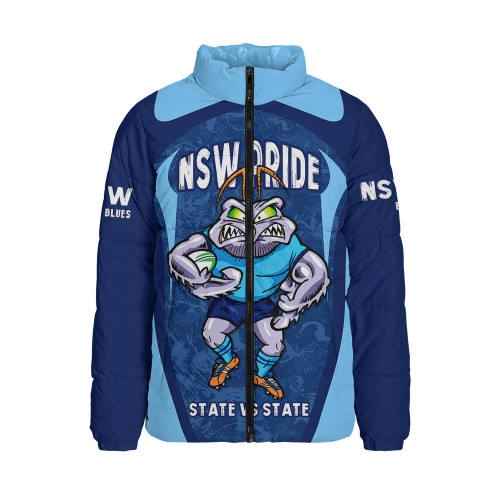 New South Wales Blues Padded Jacket State Vs State Pride Battle