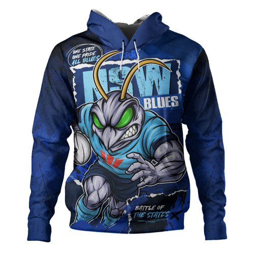New South Wales Blues Hoodie Ripped Origin Power Unleashed