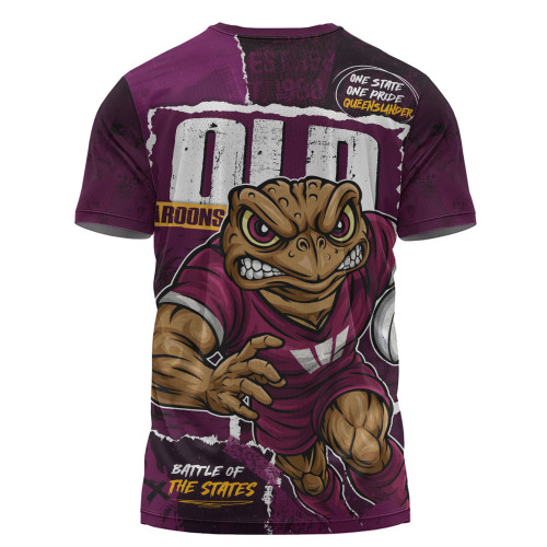 Queensland Maroons T-Shirt Ripped Origin Power Unleashed
