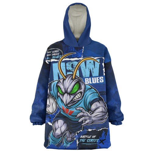 New South Wales Blues Snug Hoodie Ripped Origin Power Unleashed