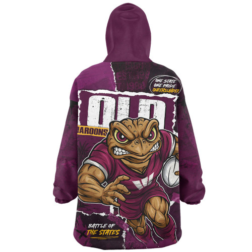 Queensland Maroons Snug Hoodie Ripped Origin Power Unleashed