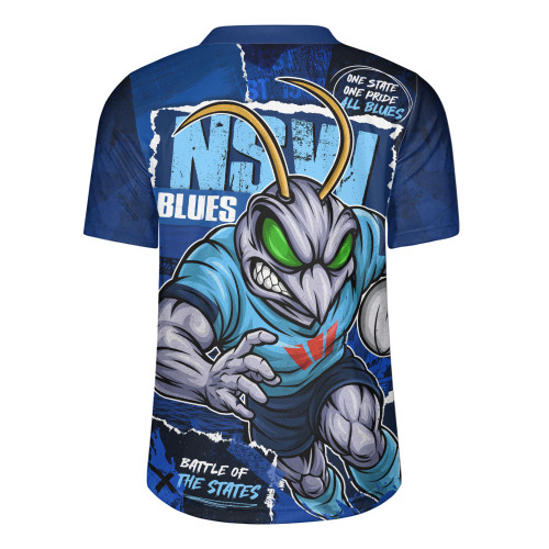 New South Wales Blues Rugby Jersey Ripped Origin Power Unleashed