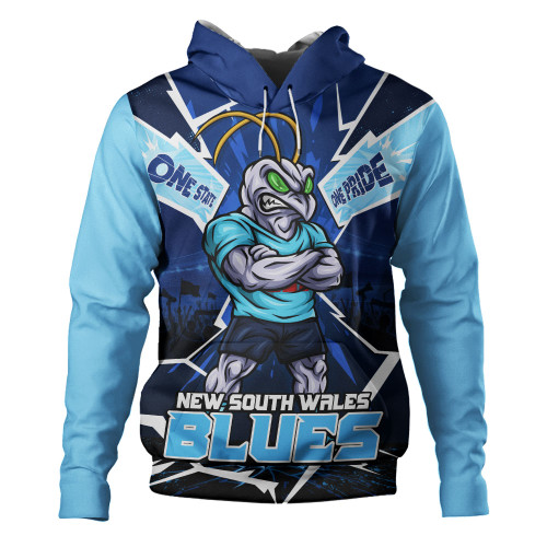 New South Wales Blues Hoodie Cracked Origin Fury Rise