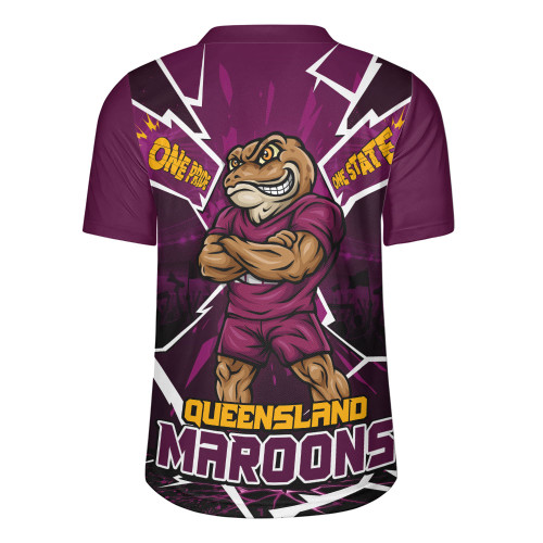 Queensland Maroons Rugby Jersey Cracked Origin Fury Rise