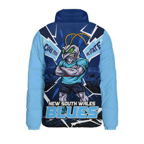 New South Wales Blues Padded Jacket Cracked Origin Fury Rise