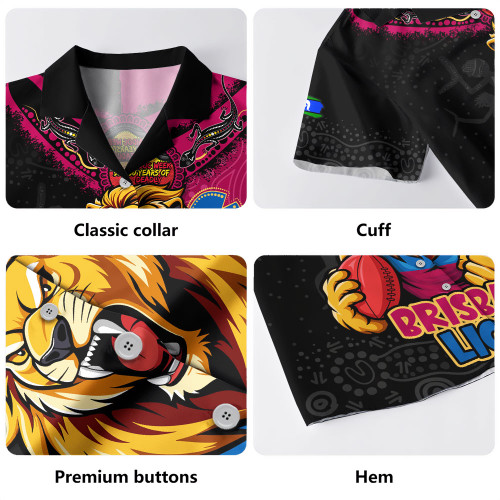 Brisbane Lions Hawaiian Shirt NAIDOC Week One Spirit One Pride