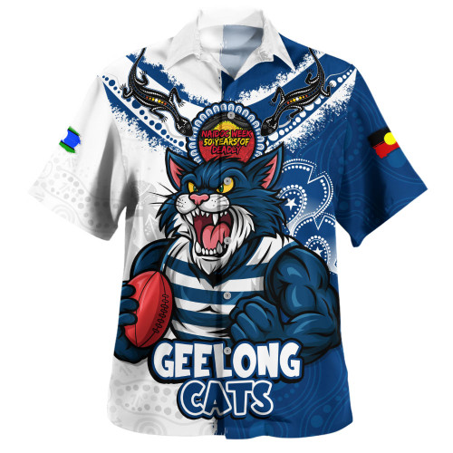 Geelong Cats Hawaiian Shirt NAIDOC Week One Spirit One Pride