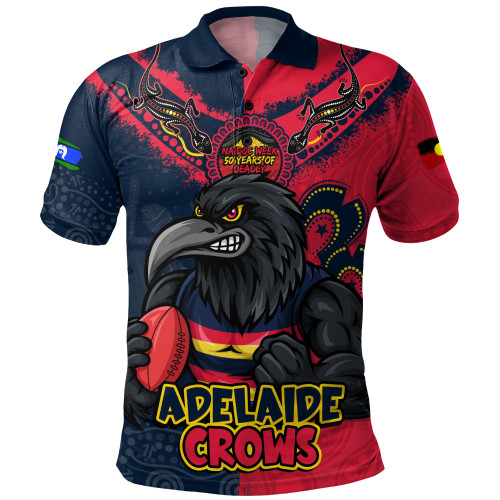 Adelaide Crows Polo Shirt NAIDOC Week One Spirit One Pride