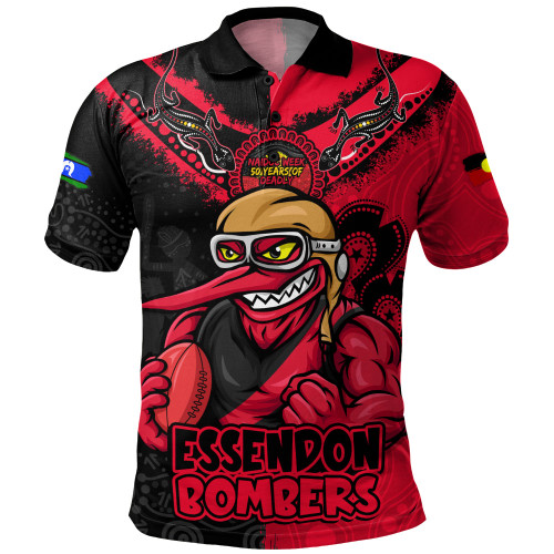 Essendon Polo Shirt NAIDOC Week One Spirit One Pride