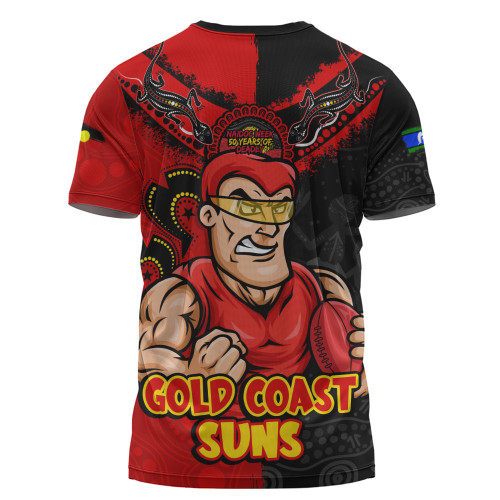 Gold Coast SUNS T-Shirt NAIDOC Week One Spirit One Pride