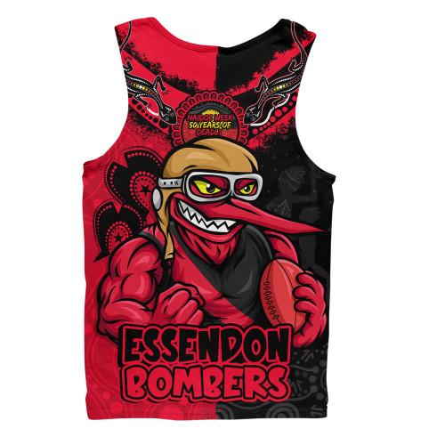 Essendon Men Singlet NAIDOC Week One Spirit One Pride