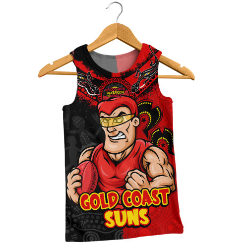 Gold Coast SUNS Men Singlet NAIDOC Week One Spirit One Pride