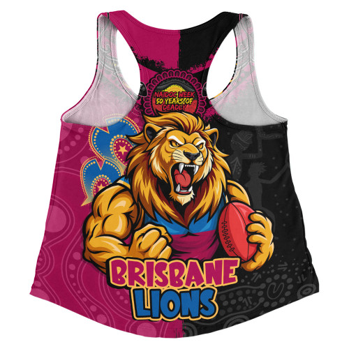 Brisbane Lions Women Racerback Singlet NAIDOC Week One Spirit One Pride