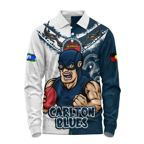 Carlton Long Sleeve Polo Shirt NAIDOC Week One Spirit One Pride