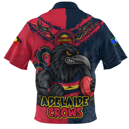 Adelaide Crows Zip Polo Shirt NAIDOC Week One Spirit One Pride