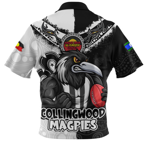 Collingwood Zip Polo Shirt NAIDOC Week One Spirit One Pride