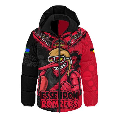 Essendon Hooded Padded Jacket NAIDOC Week One Spirit One Pride