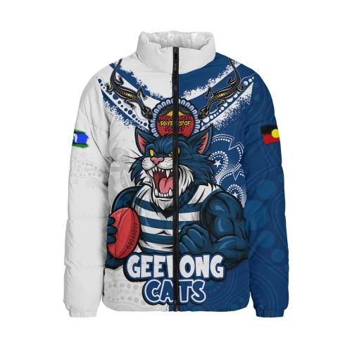Geelong Cats Padded Jacket NAIDOC Week One Spirit One Pride