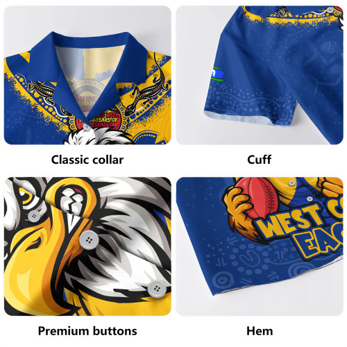 West Coast Eagles Hawaiian Shirt NAIDOC Week One Spirit One Pride