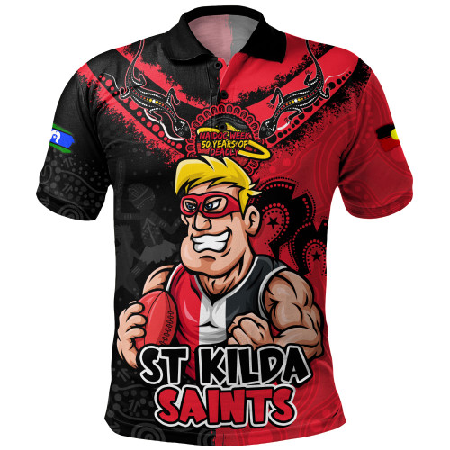 St Kilda Polo Shirt NAIDOC Week One Spirit One Pride