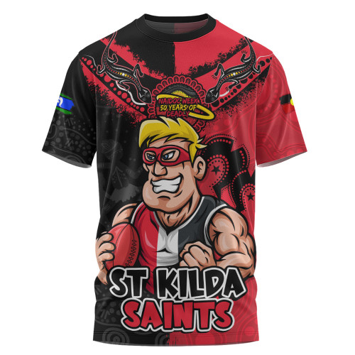 St Kilda T-Shirt NAIDOC Week One Spirit One Pride
