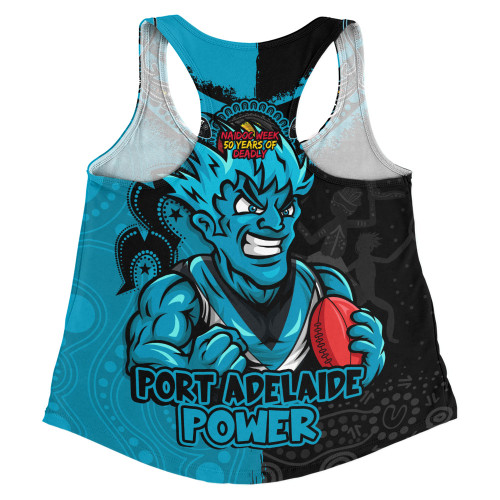 Port Adelaide Women Racerback Singlet NAIDOC Week One Spirit One Pride