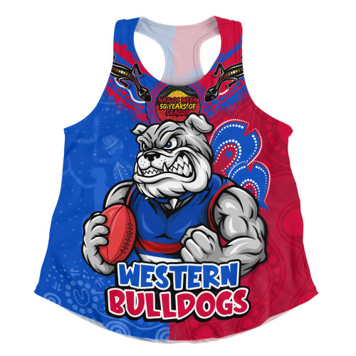 Western Bulldogs Women Racerback Singlet NAIDOC Week One Spirit One Pride