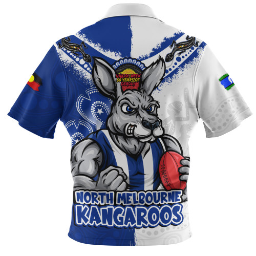 North Melbourne Zip Polo Shirt NAIDOC Week One Spirit One Pride