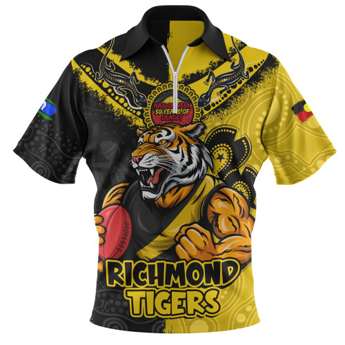 Richmond Zip Polo Shirt NAIDOC Week One Spirit One Pride