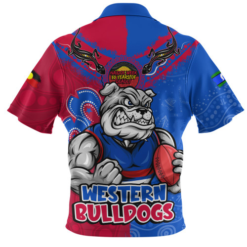 Western Bulldogs Zip Polo Shirt NAIDOC Week One Spirit One Pride