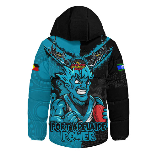 Port Adelaide Hooded Padded Jacket NAIDOC Week One Spirit One Pride